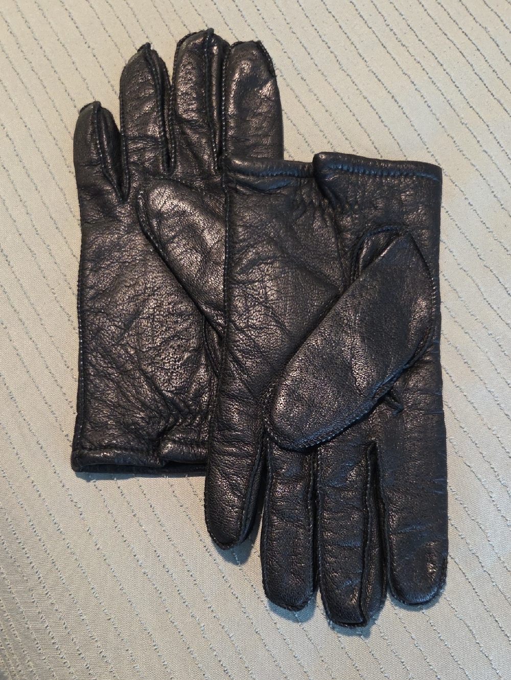 Fownes Men's Black Leather Gloves